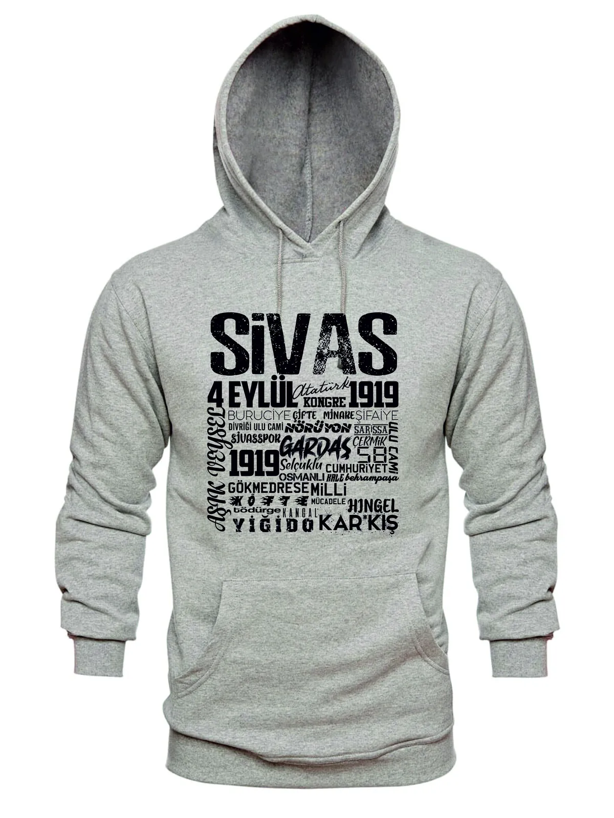 Kapşonlu sweat — hoodie, fermuarlı - gorsel 1