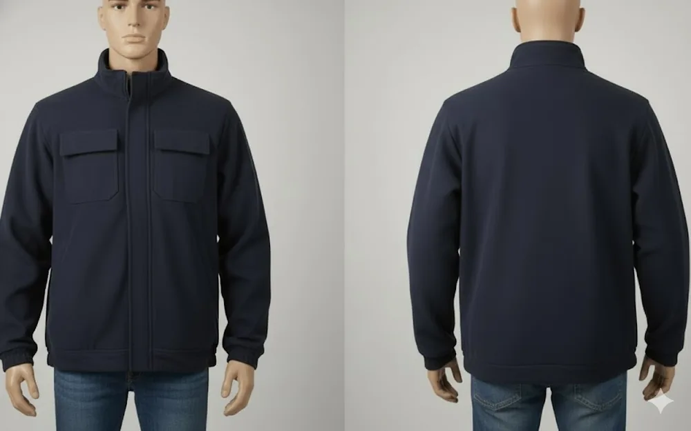 Softshell iş ceketi modeli — esnek, nefes alan