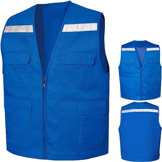 Kırmızı softshell iş yeleği — fermuarlı, göğüs cepli Kırmızı softshell iş yeleği — fermuarlı, göğüs cepli — İLKETEKS toptan imalat