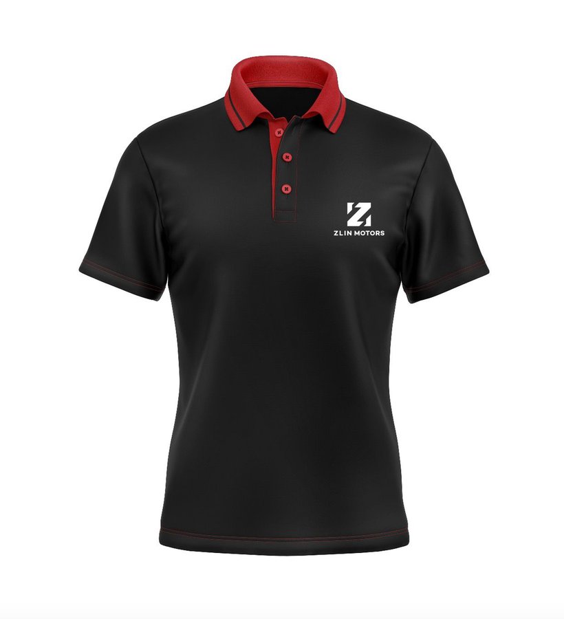 Baskılı polo yaka tişört — serigrafi DTF logo