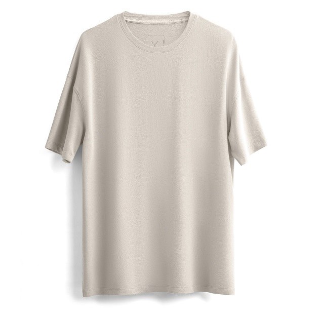 Düz bej / taş rengi promosyon tişört; %100 penye pamuk, yuvarlak yaka kısa kol, logo baskı ve nakışa uygun. MOQ 10, S-4XL.