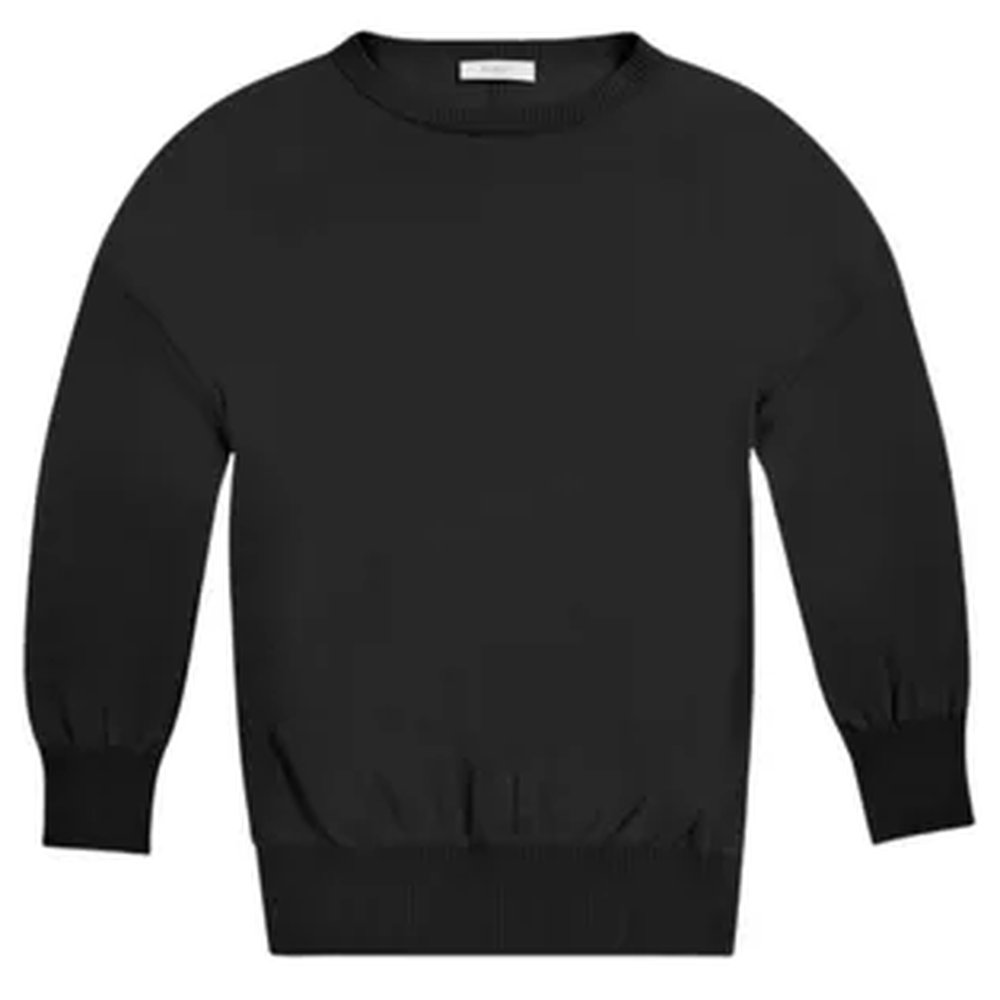 Yuvarlak yaka sweatshirt modeli 18 — antrasit yüzde yüz pamuk kazak, İLKETEKS toptan imalat
