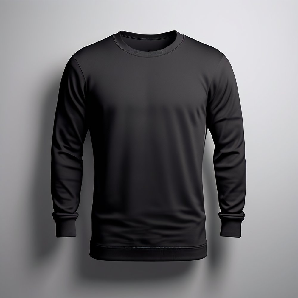 Yuvarlak yaka sweatshirt modeli 34 — füme, İLKETEKS toptan imalat