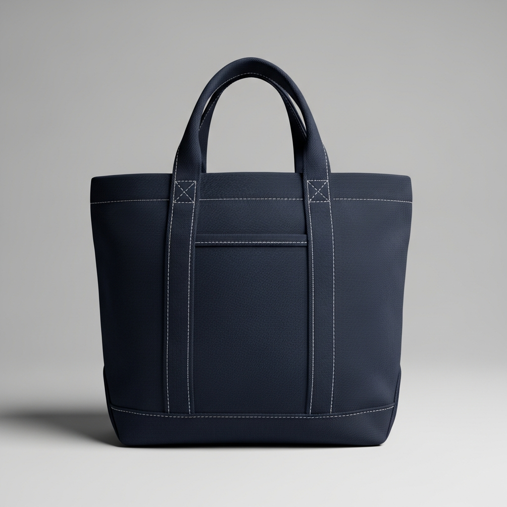 Sade lacivert gabardin promosyon çantası